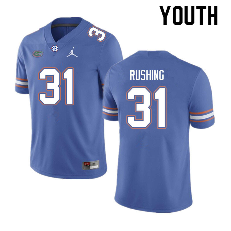 Youth #31 Cruz Rushing Florida Gators College Football Jerseys Sale-Royal - Click Image to Close